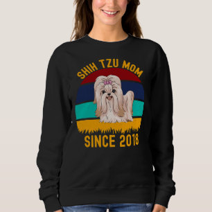 Sweatshirt Chih Tzu Maman Depuis 2018 Chiens Citations