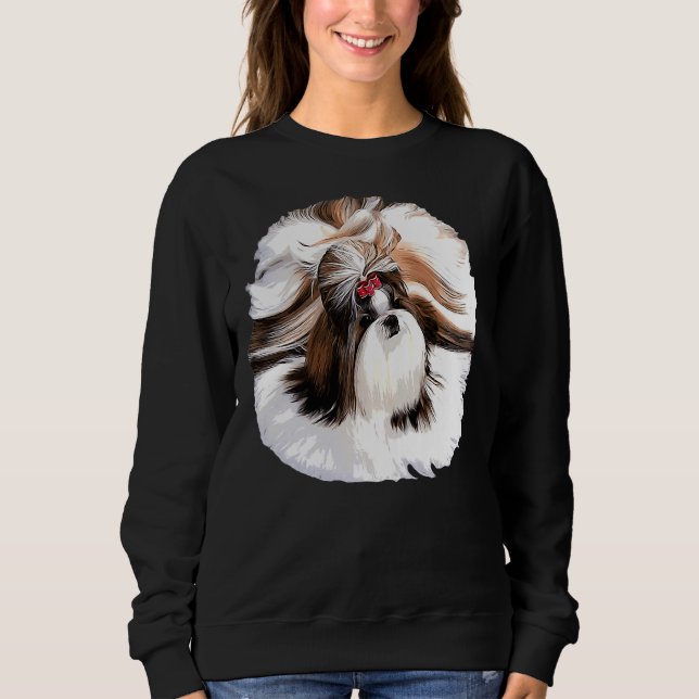 Sweatshirt Chih Tzu Superbe Chien (Devant)
