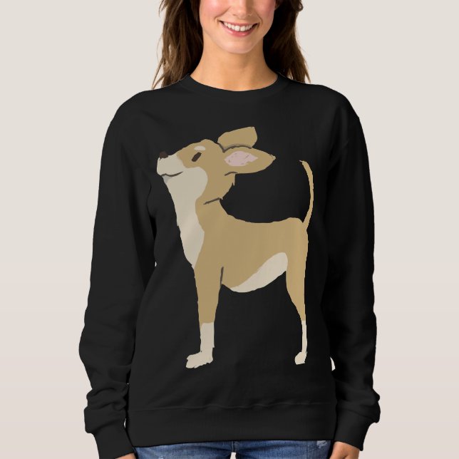 Sweatshirt Chihuahua Brown (Devant)
