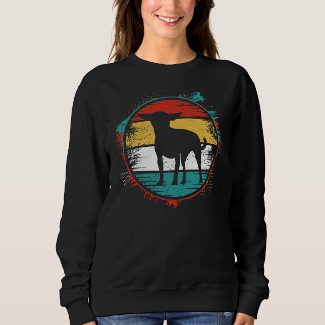 Sweatshirt Chihuahua coucher de soleil (Devant)