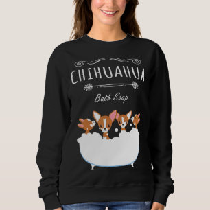 Sweatshirt Chihuahua Cute Dans La Salle De Bains