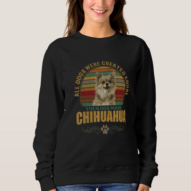 Sweatshirt Chihuahua Dog Breeds Pet Dogs Men Women Premium (Devant)