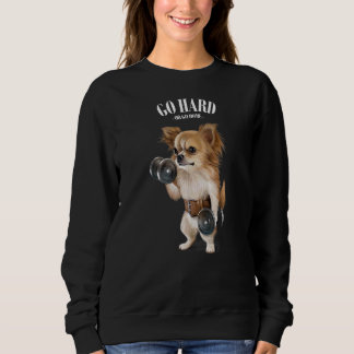 Sweatshirt Chihuahua Entraînement Musculaire De Chien Avec Du