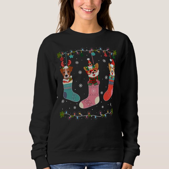 Sweatshirt Chihuahua Noël éclaire le Chien de Noël (Devant)