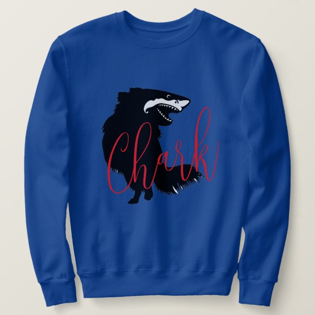 Sweatshirt Chihuahua + requin = Chark (Design devant)