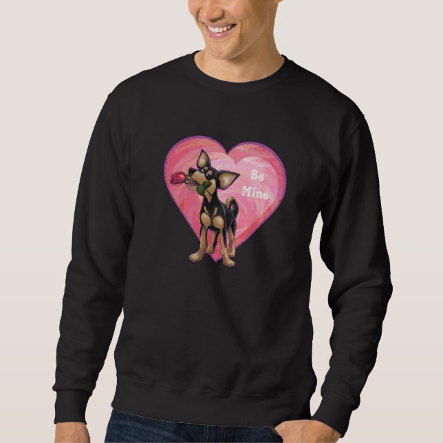 Sweatshirt Chihuahua Saint-Valentin (Devant)