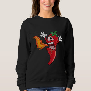 Sweatshirt Chili Pepper Speed Fire Chimille Sauce Hot Chili