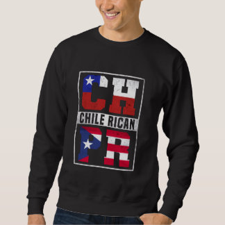 Sweatshirt Chili Rican Roots Chili et Porto Rico Mix Chilea