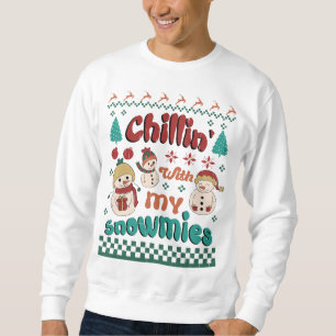 Sweatshirt Chilin avec mes neiges - Winter Wonderland Art