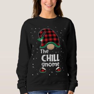 Sweatshirt Chill Gnomalo Buffalo Plaid Correspondant Pajam de