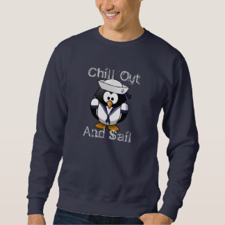 Sweatshirt Chill Out Et Voile Penguin Hiver Bird Parc Animal