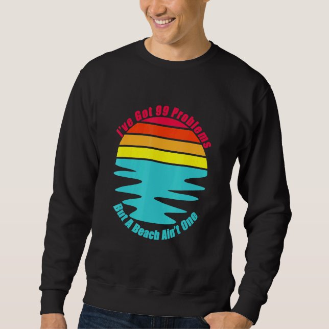 Sweatshirt Chill Relax Vacances À La Plage Surf De Sable Sole (Devant)