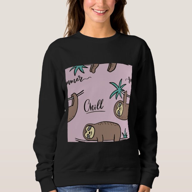 Sweatshirt Chillin Sloth 3 (Devant)