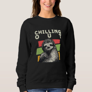 Sweatshirt Chilling Out Sloth Vacances Sloth Tour été Holi ét