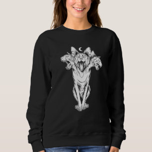 Sweatshirt Chimera 3 Sphynx tête Chat sans cheveux Feline ani
