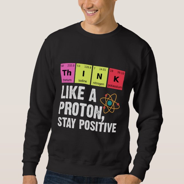 Sweatshirt Chimie Physicienne Professeur Proton Science (Devant)