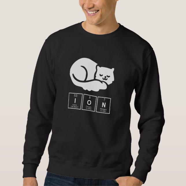 Sweatshirt Chimiste Ion Chat (Devant)