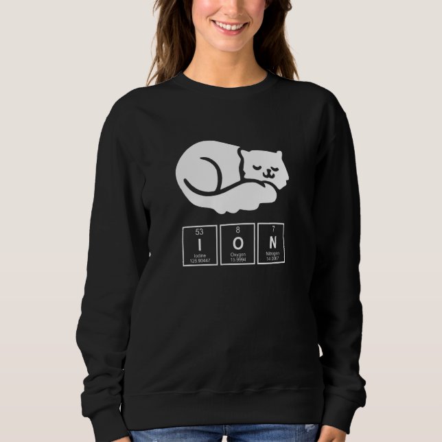 Sweatshirt Chimiste Ion Chat (Devant)