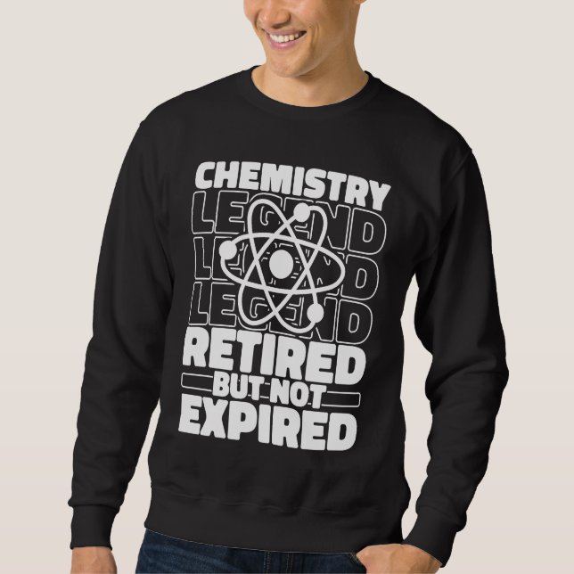 Sweatshirt Chimiste Scientifique retraité Étudiant Professeur (Devant)