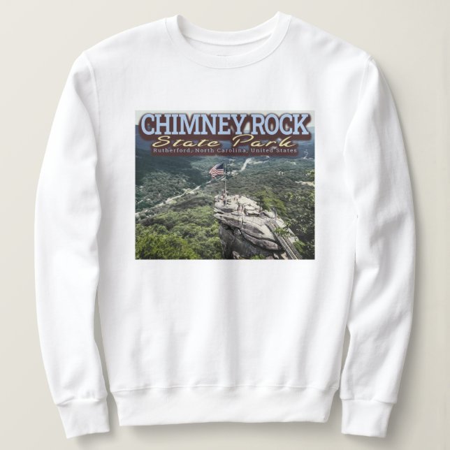 SWEATSHIRT CHIMNEY ROCK - RUTHERFORD - NORTH CAROLINA US (Design devant)