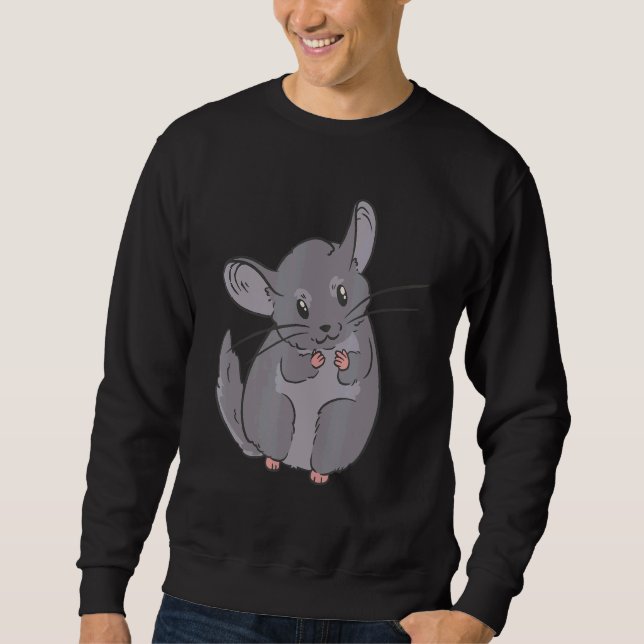 Sweatshirt Chinchilla Animal de compagnie masculin (Devant)