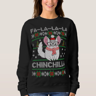 Sweatshirt Chinchilla Christmas Cadeau laid pour Chinchilla L