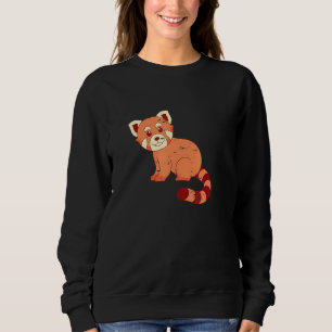 Sweatshirt Chine Faune Forêt chinoise Animal Sauvage Rouge Sa