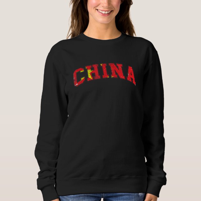 Sweatshirt Chine Graphisme Hommes Vintages Femmes Enfants (Devant)