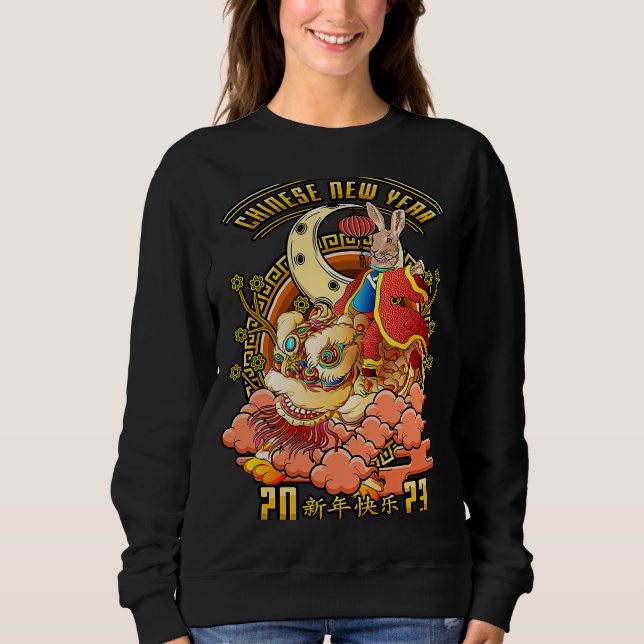 Sweatshirt Chinese New Rabbit Year Zodiac Chinese New Year 20 (Devant)
