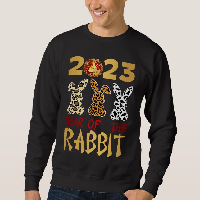 Sweatshirt Chinese New Year 2023 Year Of The Rabbit Lunar New (Devant)