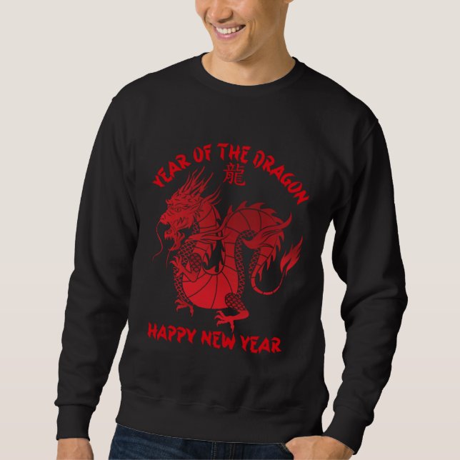 Sweatshirt Chinese New Year 2024 Year of the Dragon 2024 Luna (Devant)