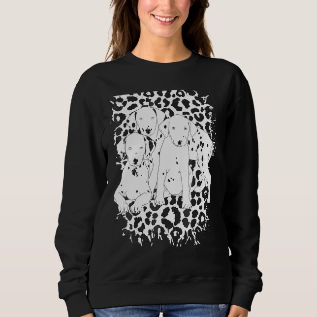 Sweatshirt Chiot Dalmatien Mignon   (Devant)