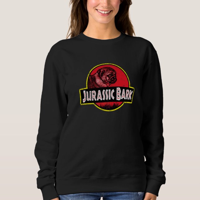 Sweatshirt Chiot Pug Mignon Pour Noël (Devant)