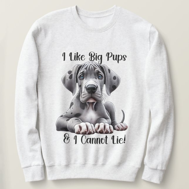Sweatshirt Chiots Danois  (Design devant)