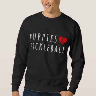 Sweatshirt Chiots Et Pickelball Mignons Pickelball Hommes Fem