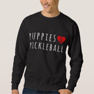 Sweatshirt Chiots Et Pickelball Mignons Pickelball Hommes Fem