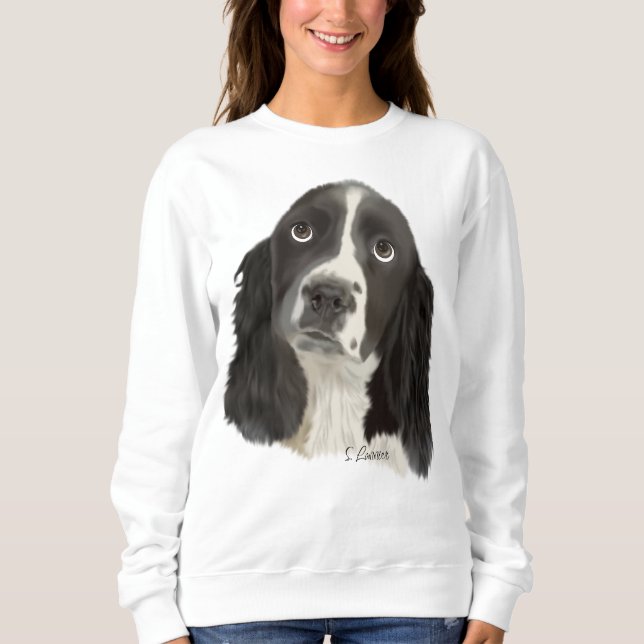 Sweatshirt Chiots Springer Spaniel Anglais (Devant)