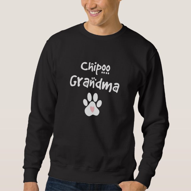 Sweatshirt Chipoo Grandma Chihuahua Poodle Mix race Chig (Devant)