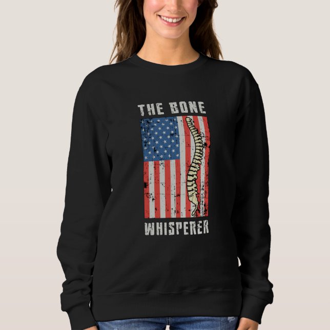 Sweatshirt Chiropracteur de la colonne vertébrale de l'os (Devant)