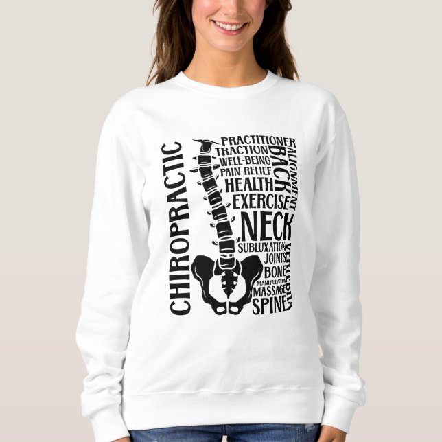 Sweatshirt Chiropratique Spine Therapist Chiro Chiropractor (Devant)