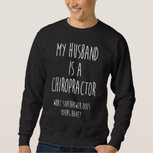 Sweatshirt Chiropratique Traitement de la colonne vertébrale 