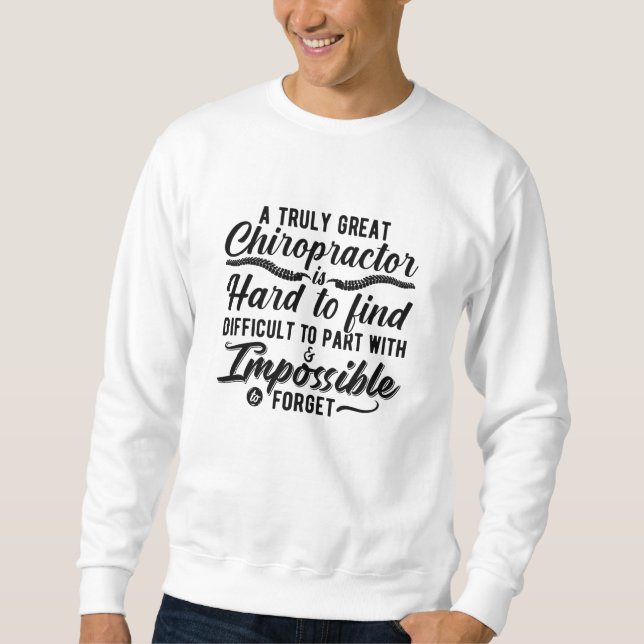Sweatshirt Chiropratique Vraiment Grand Chiropraticien Spine  (Devant)