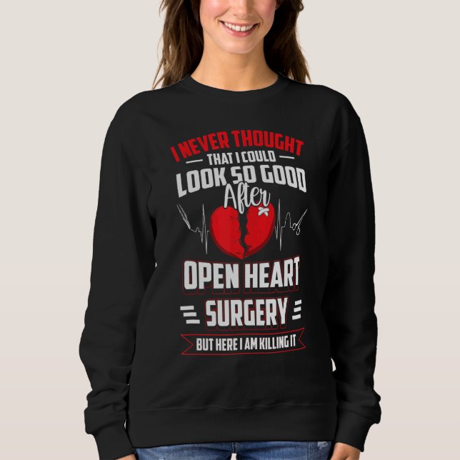 Sweatshirt Chirurgie cardiaque ouverte Contournement cardiaqu (Devant)