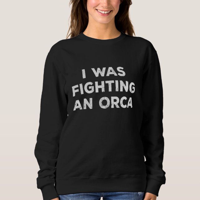Sweatshirt Chirurgie De Blessures Je Combattais Un Manche Lon (Devant)