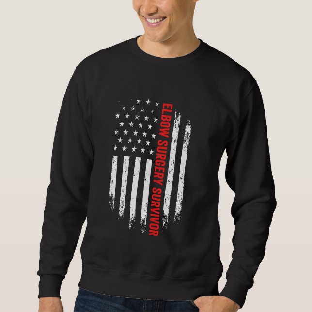 Sweatshirt Chirurgie du bras coude survivant Récupération du  (Devant)