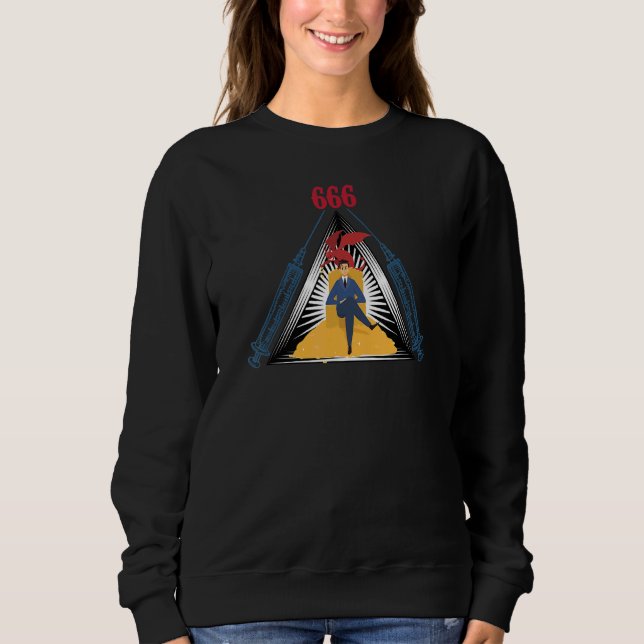 Sweatshirt Chirurgie Satanique Occulte Sorcière Goth Evil 666 (Devant)