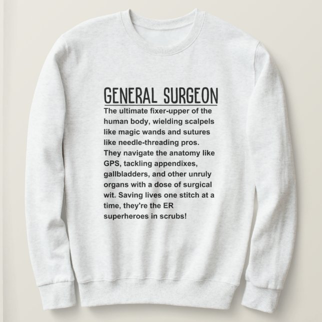 Sweatshirt Chirurgien général (Design devant)
