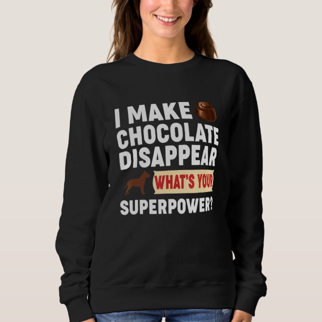 Sweatshirt Chocolat Barre de bonbons Baker Junk Alimentation  (Devant)