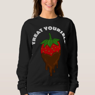 Sweatshirt Chocolat fraise recouverte Traitez-Vous Fruit