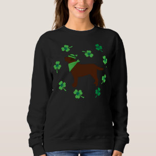 Sweatshirt Chocolat Labrador Casquette St Patrick S Day